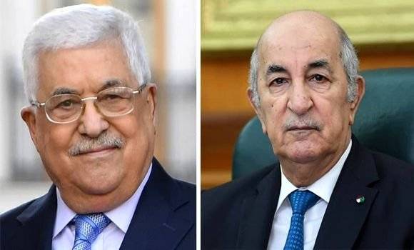 President of the Republic receives phone call from Palestinian President